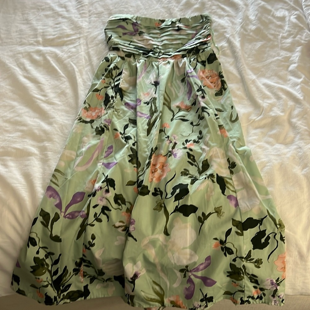 Abercrombie & Fitch Floral Strapless Dress